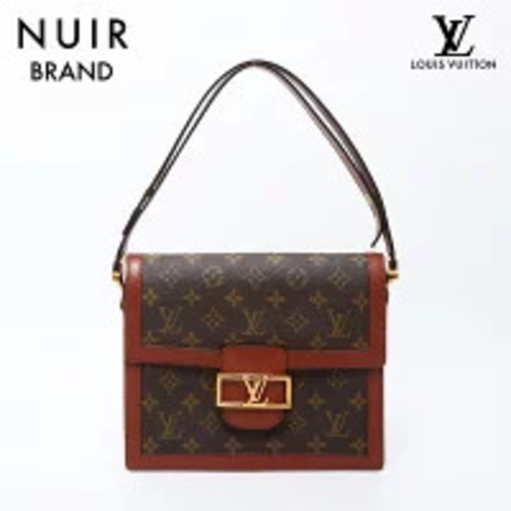 Louis Vuitton Dauphine Monogram Shoulder Bag Brown